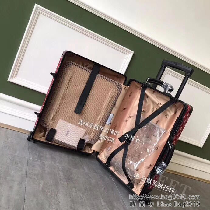 RIMOWA日默瓦 拉箱/拉杆箱 全鋁鎂合金 2018年 Lv supreme x Rimowa 震撼聯名classic flight 系列 20寸登機箱  xbt1036